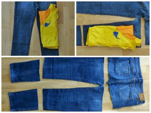 Upcycling: aus alter Jeans und Wachstuch eine Kinderschürze nähen | www.fantasiewerk.ch