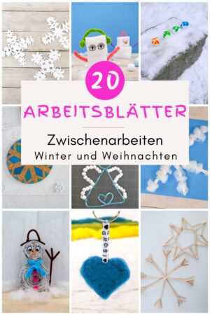 E-Book Zwischenarbeiten | Basteln mit Kindern im TTG oder in der Schule | für Winter und Weihnachten